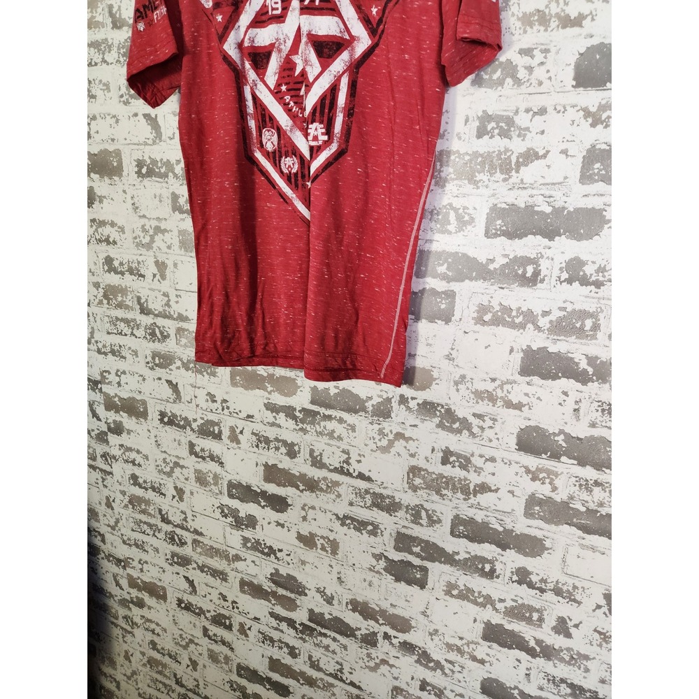 American Fighter Training Division Red Graphic Tee Men's Large Athletic Fit Y2K‎ - Picture 14 of 16